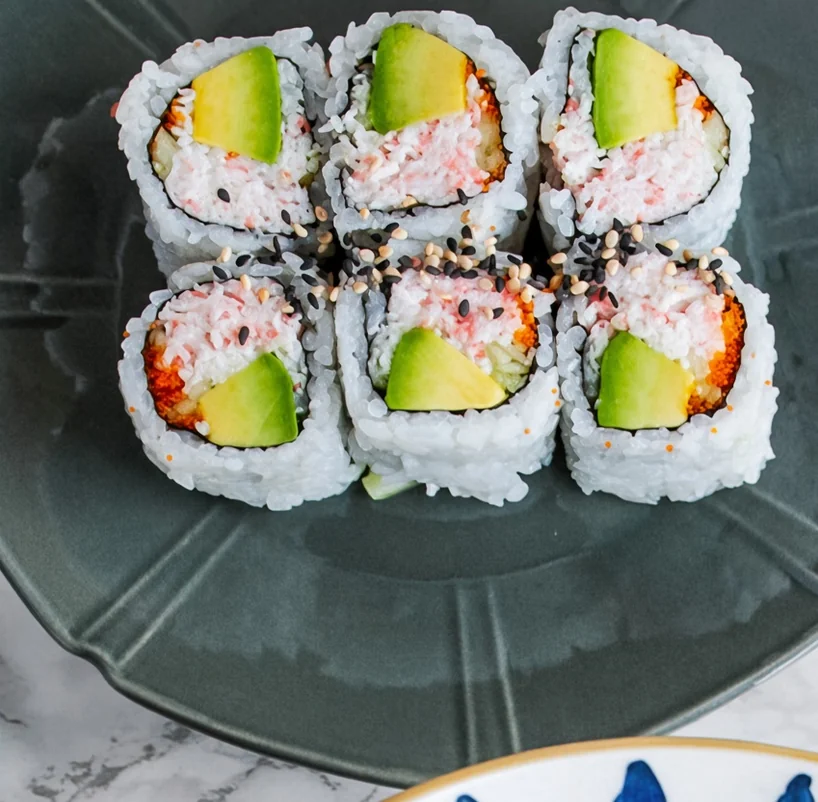 California Roll from Eating Sushi, delivered to Betsworth, Winnipeg