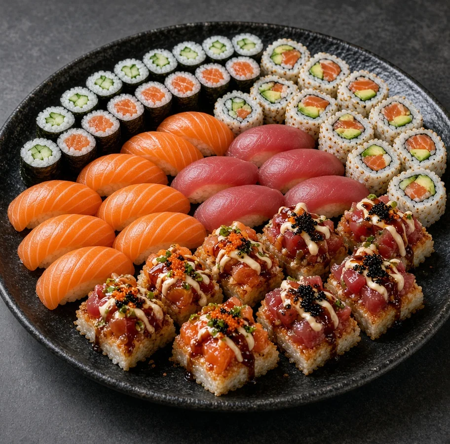 Sandy's Platter from Eating Sushi, delivered to Betsworth, Winnipeg