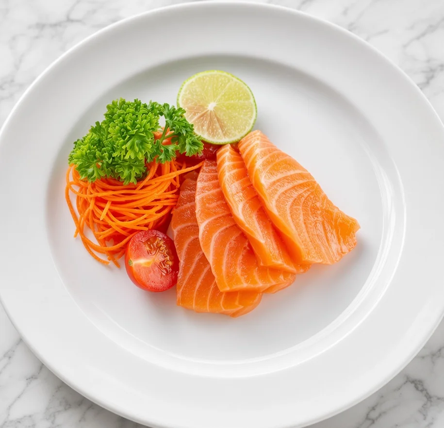 Salmon sashimi at Eating Sushi, Winnipeg