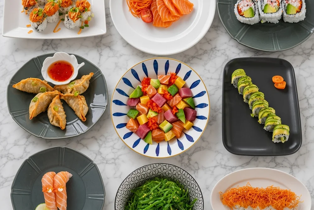 Fresh sushi and Japanese dishes at Eating Sushi in Charleswood, Winnipeg